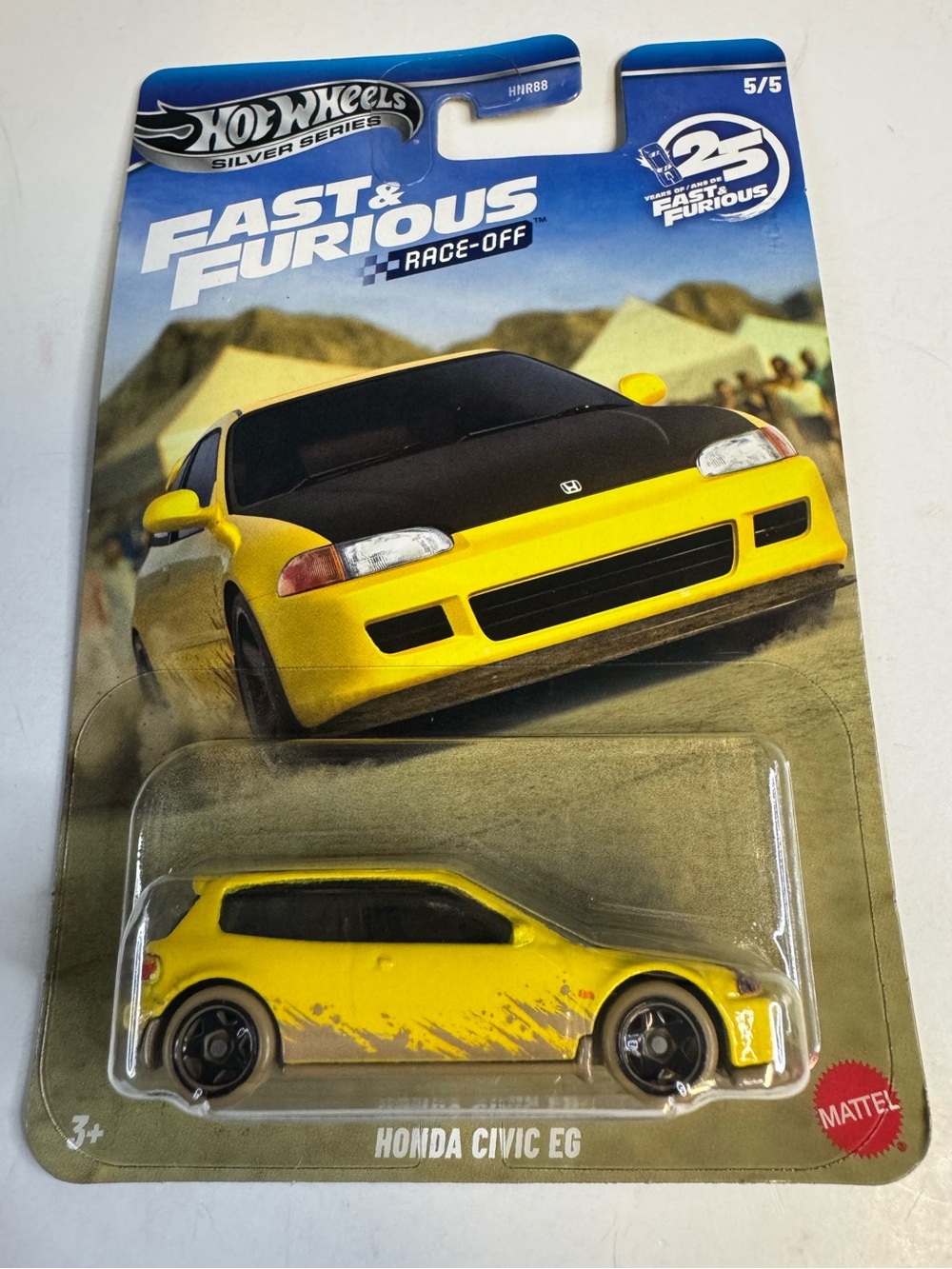 Hot Wheels Silver Series Fast and Furious RACE-OFF  HONDA CIVIC EG 5/5